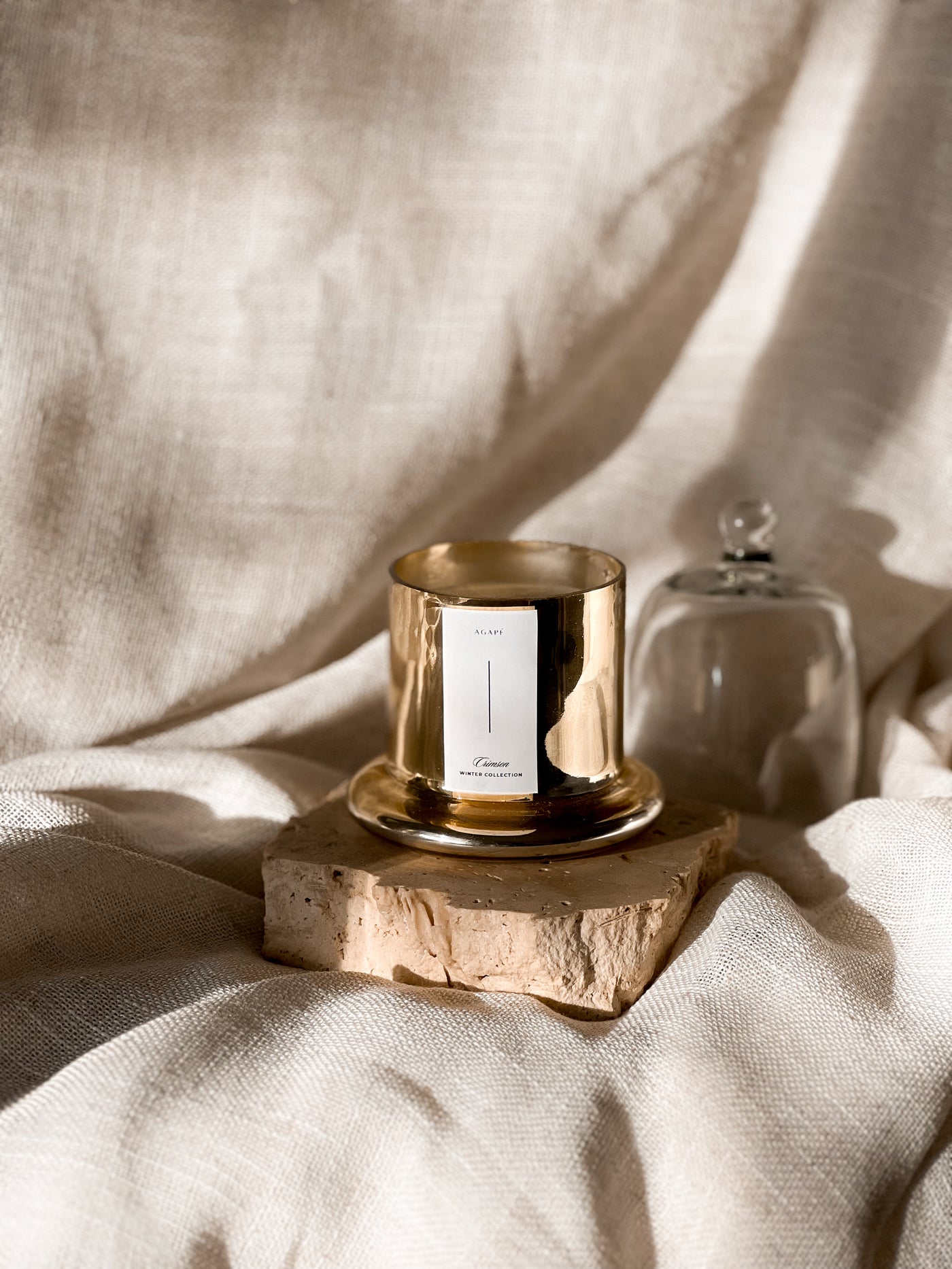 HEIRLOOM GOLD CLOCHE CANDLE