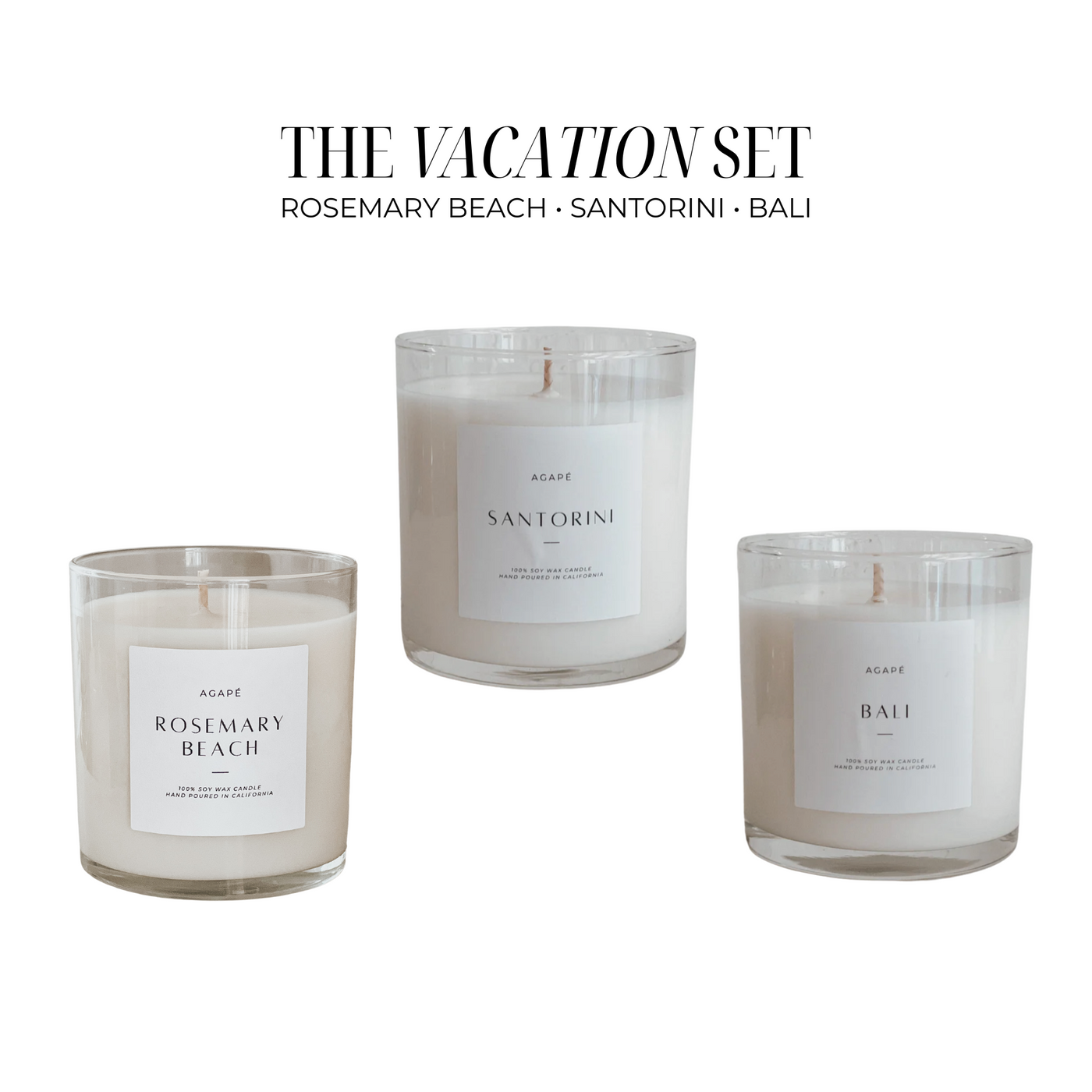 THE VACATION SET // Rosemary Beach • Santorini • Bali